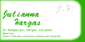 julianna hargas business card